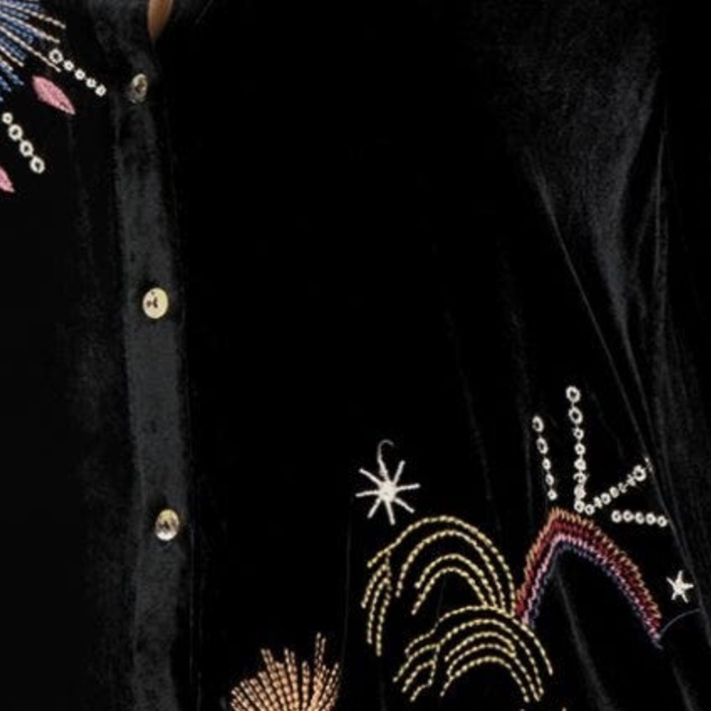 Johnny Was Eden Celestial Velvet Voyager tunic/Jacket NWT - Picture 8 of 16